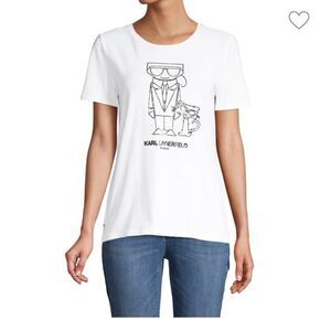 Karl & Choupette Graphic T-Shirt Size S